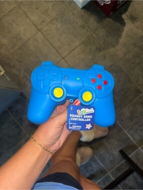 Toy Squishy Game Controller - Blue Soft Stress Toy